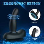 5.27‘’ Mini Saddle G Spot Prostate Vibrator With Suction Cup & Panty - Image 5