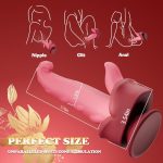5.7‘’ Realistic Tongue Thrusting Heating Fantasy Dildo With Suction Cup - Image 8