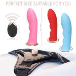 5.51‘’ Wireless Remote USB Rechargeable Strap On Dildo - Image 6