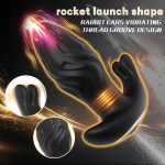 Male Prostate Massager Telescopic Vibration Anal Masturbator Anal Plug - Image 2