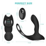 Prostate Massage Vibrator Anal Plug Wireless Control Delay Ejaculation Ring - Image 6