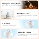 Rabbit Clitoral Suction Vibrator With Colorful Light Charging Base - Image 3