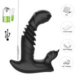 Lurevibe - Telescopic Prostate Massager For Men And Women Double Shock Masturbation G-spot Vestibule Anal Plug Sex Toy Wholesale - Image 8