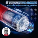 Lurevibe - Strong stimulation Innovative Motors Telescoping LCD Display Masturbator - Image 5