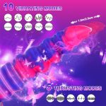 8.66‘’ Fantasy Monster Dildo Vibrator Thrusting Dildo Anal Beads Vibrator - Image 2