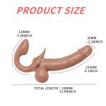 6.1‘’ Lurevibe - Double-Ended Dildos Female 10 Frequency Variable Sex Machine Clitoris Vibrator - Image 4
