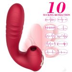 Lurevibe - Sucking Vibration Telescopic Vibrator Female Erotic Masturbation Device Adult Products - Image 5