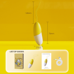 Banana-shape Mute Portable Muti-frequency Wearable Remote Control Women Vibrator - Image 4