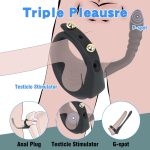 Wireless Remote Control Vibrating Penis Ring With Prostate Massager - Image 2