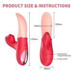 Lurevibe - Rose Generation Ⅱ Tongue Licking Vibrator Clit Sucking G Spot Stimulator Nipple Massager - Image 6
