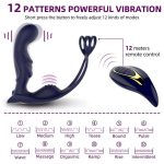 Lurevibe - Wireless Remote Control Male Prostate Vibrating Massager Cock Ring - Image 2