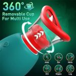 Lurevibe 4 IN 1 Rose Sex Toy Adult Toys Licking Vibrater with 10 Mouth Kissing Vibrations - Image 6