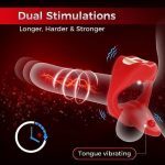 Lurevibe - Penis Ring Tongue Design with 9 Vibration Modes - Image 4