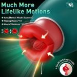 Lurevibe 4 IN 1 Rose Sex Toy Adult Toys Licking Vibrater with 10 Mouth Kissing Vibrations - Image 5