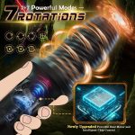 Lurevibe - Gawk Gawk Black (With Cover) Tivino Rotating Vibration Male Masturbation Cup - Image 3