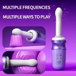 Pure Moon 7 Thrusting Heating Dildo Machine G Spot Vibrator With APP Control - Image 5