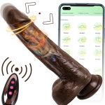 6.6‘’ Vibrating Thrusting Swing Thick Long Lifelike Dildo With Remote Control - Image 13