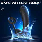 9 Speed Vibrating Prostate Massager Delayed Ejaculation Ring Anal Plug Vibrator With Remote Control - Image 4