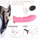 5.51‘’ Wireless Remote USB Rechargeable Strap On Dildo - Image 3