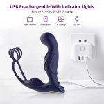 Lurevibe - Wireless Remote Control Male Prostate Vibrating Massager Cock Ring - Image 4