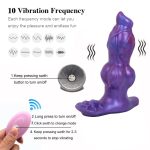 4.9‘’ Remote Control Vibrating Dildo Clit Stimulate Anal Plug - Image 3