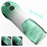 Green Star Rotating Telescopic Vibration Male Masturbator - Image 10