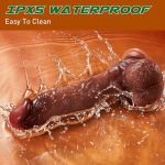 8.07‘’ Lurevibe - 9 Vibrating 3 Telescoping Swing Realistic Dildo Vibrator - Image 2