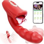 5-in-1 Rose Muncher G Spot Realistic Dildo Vibrator APP control for Women Sex Toys - Image 3