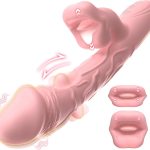 3 in 1 Rose Muncher Rabbit G Spot Vibrator with 6 Wiggling 7 Licking & 10 Vibrating Modes