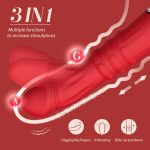 3 In 1 Steel Ball Sliding Heating Clitoral G-Spot Vibrators - Image 2