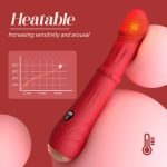 3 In 1 Steel Ball Sliding Heating Clitoral G-Spot Vibrators - Image 3