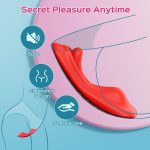 Tongue Wearable Clitoral Stimulation Vibrator with Remote & APP Control - Image 4