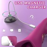 4 IN 1 Rose Muncher Rabbit Vibrator Licking Vibrating Flapping Clit Nipple Stimulator - Image 6