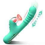 Lurevibe - Small Dinosaur Vibrator Telescopic Tongue Sucking Clit Stimulation Vibrator