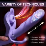 Telescopic Vibrator Clitoris Stimulator Vagina G-Spot Massager Silicone Dildo Masturbator - Image 4