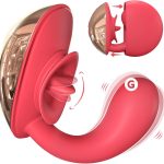 Flirting Vibrating Egg Dual Function Stimulation Vibration Licking Clitoral Big mouth