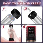 3 In 1 Penis Enlarger Extender Pump Male Masturbator - Image 6