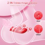 2 in 1 Flexible Finger Sleeve Clit G Spot Nipple Vibrator - Image 3