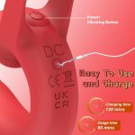 Finger Vibrator Rose Tongue Licking Clitoris G Spot Vibrator - Image 6