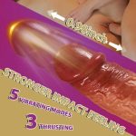 6.3‘’ Lurevibe - 3-in-1 Thrusting 5 Vibrations 42 ℃ Heating Realistic Non-sticky Blush Dildo - Image 2