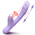 Lurevibe - Small Dinosaur Vibrator Telescopic Tongue Sucking Clit Stimulation Vibrator - Image 2
