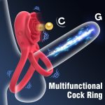 Rose Cock Ring Vibrator & Clit Stimulator - Image 2