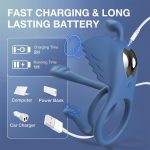 Lurevibe - Penis Vibrating Ring Cock 3 in 1 Massage Delayed Ejaculation Citoral Stimulator Flirt Masturbation - Image 7