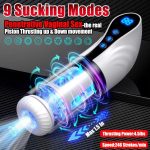 Lurevibe - 3-in-1 Thrusting Rotating Sucking Deep-throat Male Masturbator - Image 3
