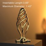 Lurevibe - Gold Stainless Steel Hollow Anal Plug For Male And Female Anal Expansion - Image 6