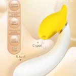 Lurevibe - Rotating Banana Vibrator Sucking Double Vibration Masturbation Sex Toy - Image 3