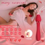 Lurevibe - Rose Sucking G Spot Vibrator Clit Sucker Nipple Toy - Image 4