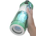 Green Star Rotating Telescopic Vibration Male Masturbator - Image 8