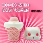 Peachy Bunny Ice Cream Cone Clitoral Suction Heating Vibrator - Image 5