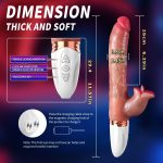 6.29‘’ Realistic Dildos G Spot Vibrator Thrusting Vibrator Dildo - Image 6